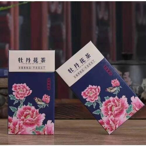 2 Packs Hot selling Peony Herbal Tea Cigarette Fine Cigarette to Quit smoking Women Men Healthy Cigarettes No Nicotine Tobacco