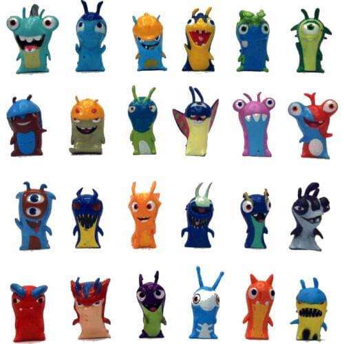 2016 New 1pcs 24style Random delivery 5cm Anime Cartoon Slugterra Mini PVC Action Figures Toys Dolls Child Toys