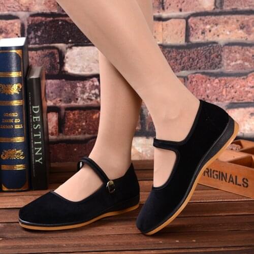 2017 Chinese classic flat shoes casual shoes ladies womens flats rabbit fur shoes womens flats oxfords womens shoes 107