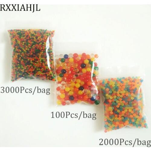 3bag Combination Pearl Shape Magic Jelly Crystal Ball Gel Bio Ball Vase Orbiz Water Balls Planting Flowers Wedding HHome Decor