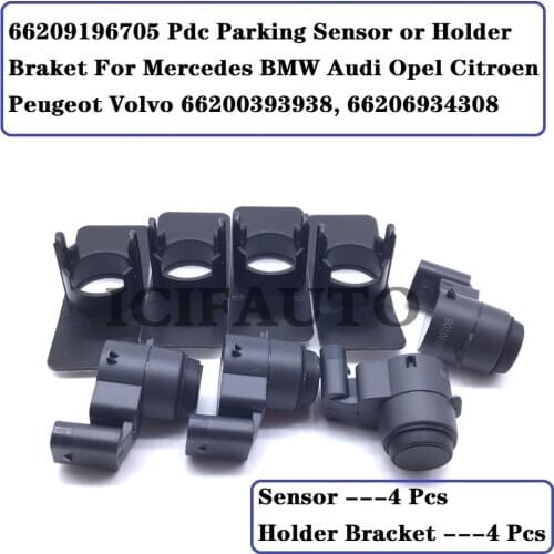 66209196705 Pdc Parking Aid Sensor or Holder Bracket For Mercedes BMW Audi Opel Citroen Peugeot Volvo 66200393938, 66206934308