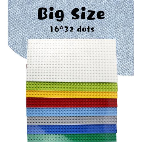 Big Size Duploed Base Plates Diy Building Blocks One-sided Plate Compatible with Bricks Toys for Children Kids Gifts