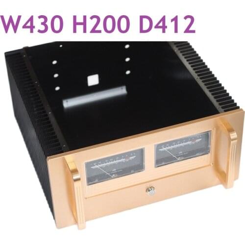 Size D412 W430 H200 All aluminum Class A pure power amplifier chassis WA133