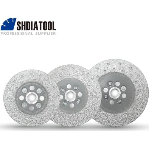 SHDIATOOL 1pc Double Sided Diamond Cup Wheel for Cutting & Grinding Arbor 5/8-11 Flange