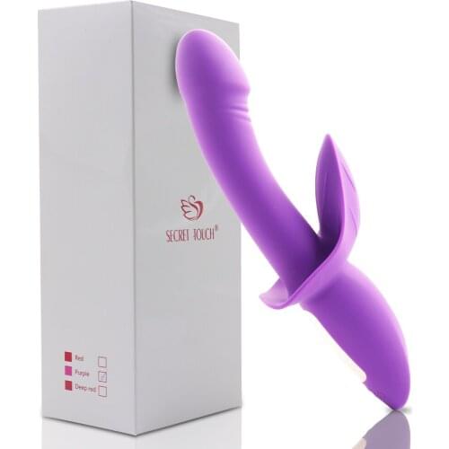 G Spot Vibrator Vibrating Dildo Adult Rabbit Sex Toys for Clitoris Stimulation Clit Stimulator Quiet Dual Motor for Women Couple