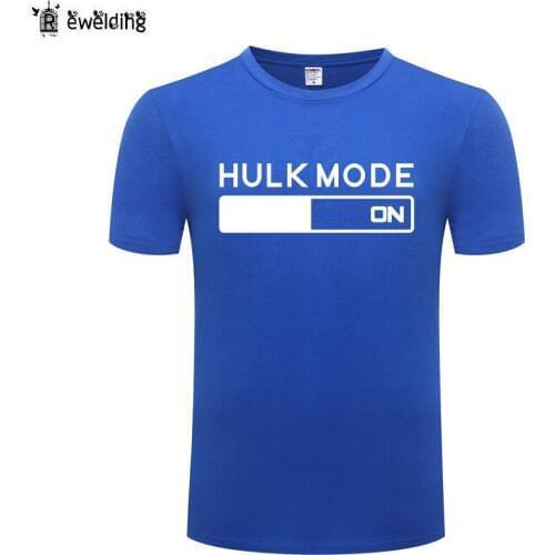 Hulk Mode On - Comic Book Superhero Switch Tee Funny T Shirt Men Cotton Short Sleeve O Neck Mans Tshirt Streetwear Summer Tops