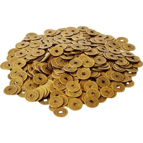 Chinese Feng Shui Lucky Ching Ancient Coins Set Educational Ten Emperors Antique Fortune Money Alloy Coin Luck Fortune Wealth