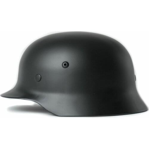 WW2 WWII GERMAN ELITE ARMY SOLDIER M35 STEEL HELMET BLACK GEAR WORLD WAR II SOLDIER MILITARY WAR REENACTMENTS GE