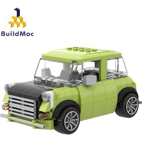 New Car Model MOC-39171 Mr. Beans Mini Green Truck Building Block Model Puzzle Birthday Gift Toy for Children Gift