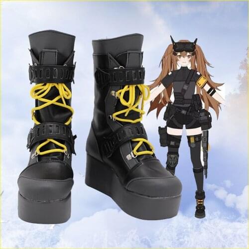 New Unisex Anime Cos Girls Frontline UMP9 Cosplay Costumes Boots Shoes Halloween Christmas Party Custom Size
