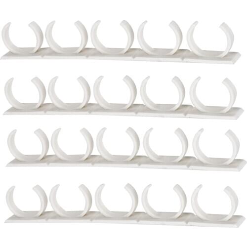 Wall Door Cabinet Spice Wall Rack Storage Kitchen Organizer Hooks 20 Clips in 4 Strips