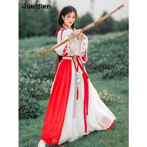Traditional Hanfu Clothing Woman Ancient Swordsman Cosplay Costume Japanese Yakata Samurai Robe Dress Oriental Stage Outfit