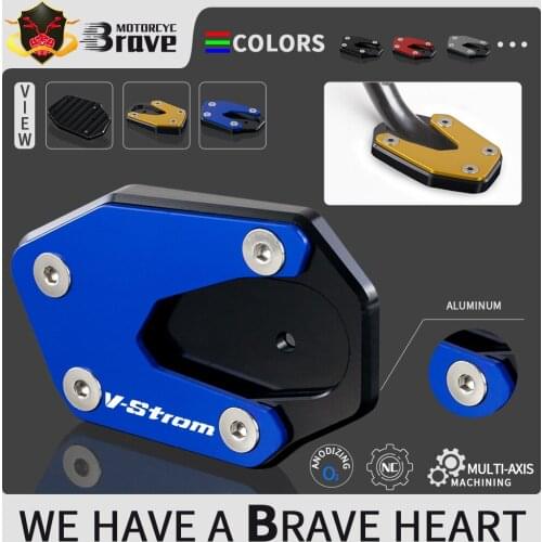 For suzuki V Strom 1000 2014-2021 VStrom 1000XT V-Strom 1050 1050XT 2019 2020 2021 Foot Support Plate Side Stand Extension Pad