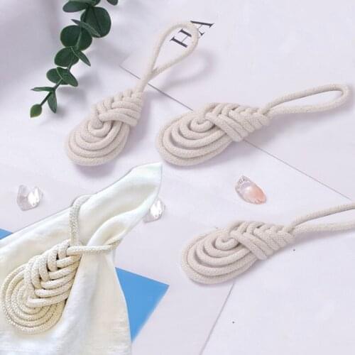 Dinner Table Decorate Napkin Ring Rope Cotton Woven Napkin Buckle Handmade Crafts Napkin Holders Party Dining Accessories Tools