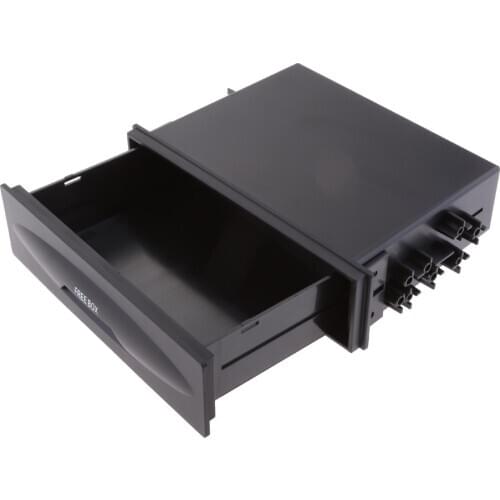 1 Piece Car Radio Single Din Pocket Storage Box Drawer Draw Auto Part Universal Storage Box Drawer Type 1 din карман