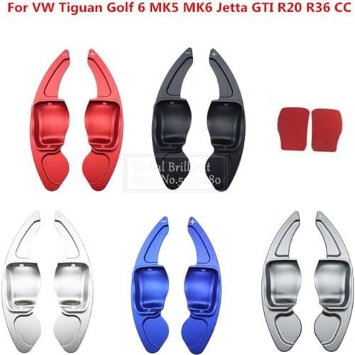 Car Steering Wheel Paddle Extend DSG Direct Shift Gear Paddle Extension For VW Scirocco Tiguan Golf 6 MK5 6 Jetta GTI R20 R36 CC