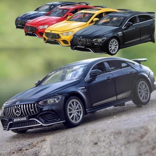 1:32 High Simitation AMG GT63S Sport Car Alloy Diecast Model Toy With Pull Back With Light and Sound Gifts Toy Collection V111