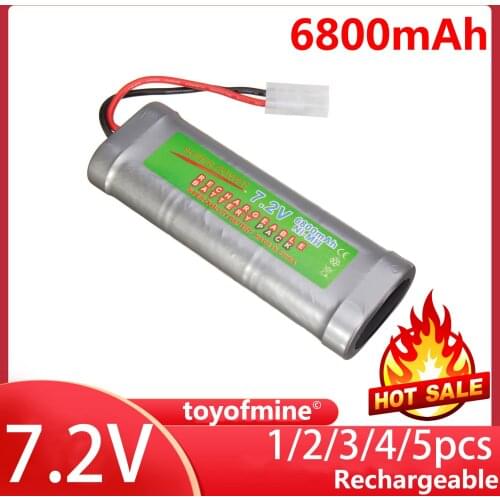 1 pcs 7.2V 6800mAh Ni-Mh rechargeable battery pack RC