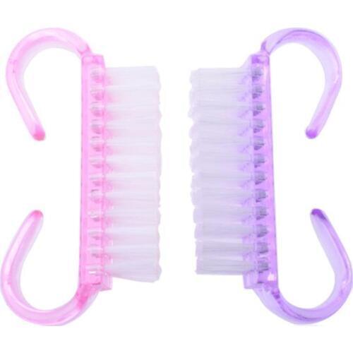 2pcs/lot Cleaning Clean Brush Tool File Nail Art Brushes Care Manicure Pedicure Soft Remove Dust Small Angle Cleaner