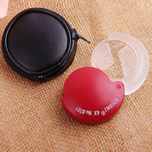 2X Magnifier Handle Magnifier Foldable Acrylic Lens Pocket Magnifying Glass for Reading and Observation