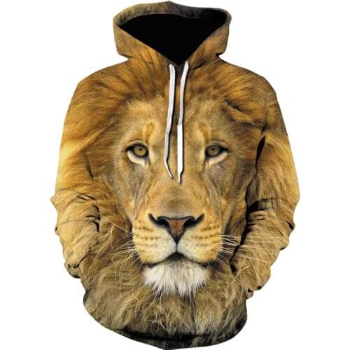 Lion graphic 3D full Printed Harajuku animal Streetwear popular Hoodie Unisex Sweatshirts plus size s-6xl fall/winter hoodies