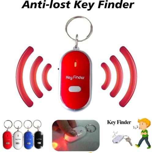 Wireless Whistle Sensor Key Finder Smart Key Finder Anti-lost Whistle Sensor Keychain Tracker LED Whistle Clap Locator