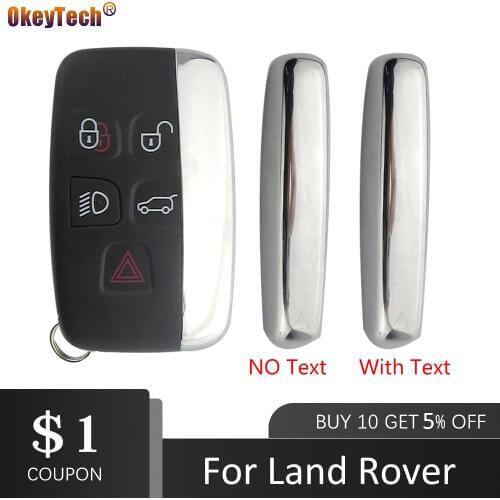 OkeyTech Auto Key Shell For Land Rover Range Rover Sport Discovery 4 Evogue LR4 2010-15 Refit for XE XFL Et Jaguar Freelander