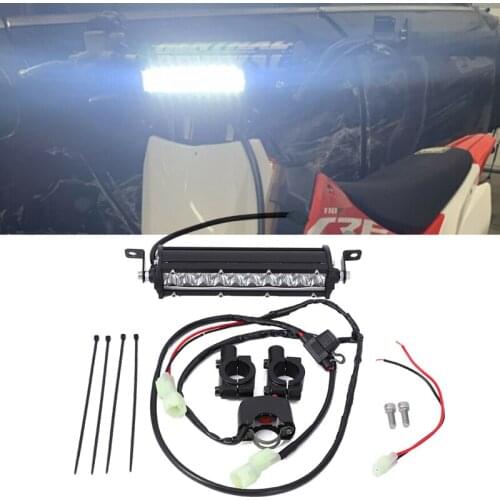 For Yamaha TTR110 LED Headlight Light Bar with Switch Lighting Kit Plug and Play Dirt Bike Moto Lamp Parts