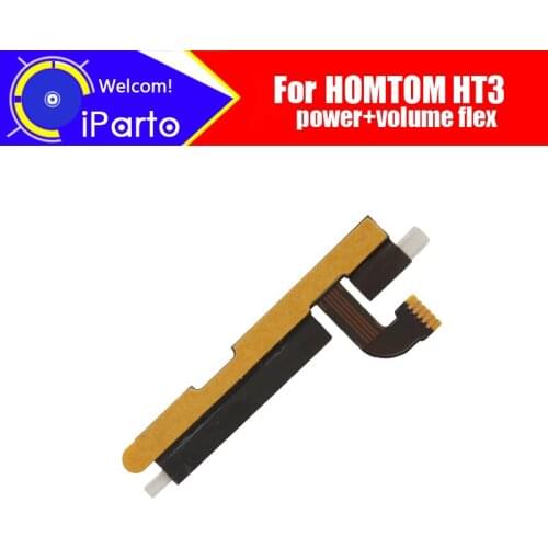 HOMTOM HT3 FPC Flex Cable 100% Original Power+Volume Button FPC Wire Flex Cable repair accessories for HOMTOM HT3