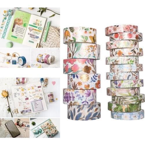 20Pcs Floral Washi Tape Cute Stationery DIY Scrapbooking Paper Stickers Masking
