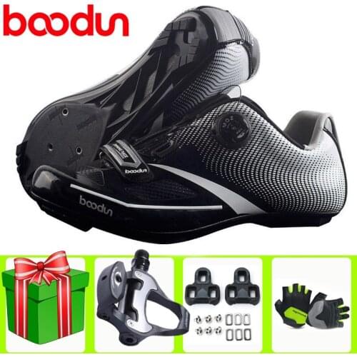 Boodun Professional Athletic Bicycle Shoes Men Self-Locking Road Bike Women Sneakers Cycling Shoes Outdoor Sports Bicicleta