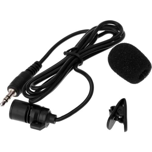 Mini Microphone Lavalier Clip camera accessories Metal Stereo Microphone 3.5mm with Collar Clip for Lound Speaker Computer PC