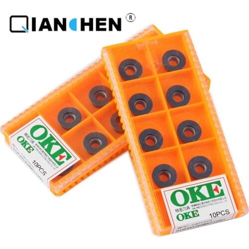 OKE 10pcs/lot High Precision High Performance High Strength CNC RDKW1204MO-QBG OP1315 Industry Carbide Inserts Hard Alloy