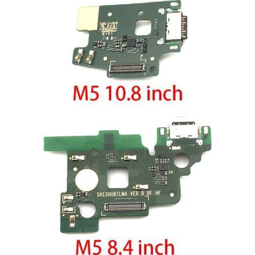 Original New For Huawei MediaPad M5 8.4 inch & 10.8 inch USB Charger Charging Port Board Test Good With Microphone