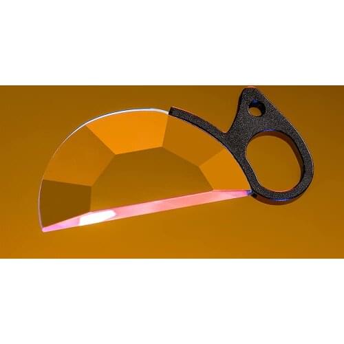 80mm Handheld Semicircle Kaleidoscope Special Effects Filter, Optical Glass Prism, Photographic Video SLR Camera Accessories