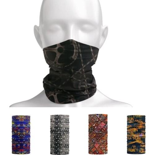 Retro Nostalgia Camping Scarves Elastic Polyester Anti-UV Headband Bandana Retail Wholesale Drop Shipping Support Fast Delivery