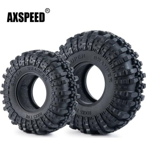 AXSPEED 1.9inch/2.2inch Rubber Tyres Wheel Tires for Axial SCX10 Wraith Traxxas TRX-4 1/10 RC Crawler Car Parts Accessories