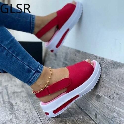 Women Flat Sandals Summer Peep Toe New Fashion Plus Size Female Shoes Solid Color Backstrap Comfortable Casual Womens Sandals