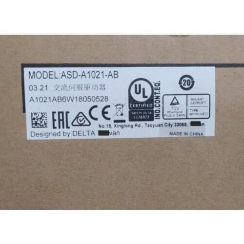New Brand AC Servo Drive ASD-A0721-AB 750W 0.75KW 1 Phase ASD-A0421-AB 1Ph 220V 400W 2.6A Encoder Resolution 2500ppr
