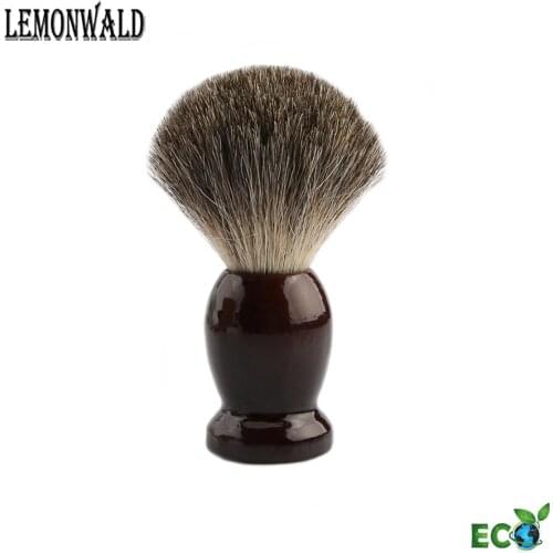 LEMONWALD Brown Handle Razor Brush 100% Pure Bad Shaver Is Suitable For So The Razor, It Is The Best Bad Brush