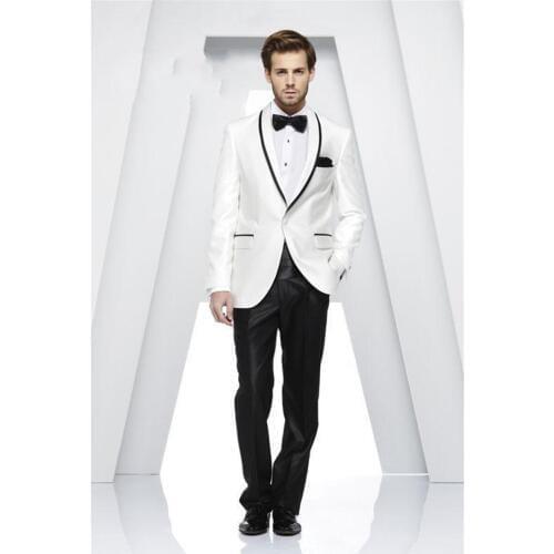 Custom Made Groom Tuxedos One Button Groomsmen Shawl Lapel Men Wedding Suits Best Mens Suit (Jacket+Pants+Tie+Girdle) B616