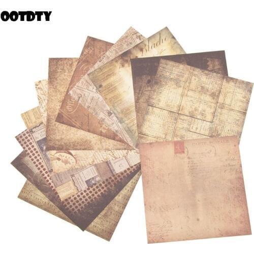 Vintage Background Paper for Scrapbooking Journal Diary Planner Decorative DIY Card Making Paper Arts Craft Gift 24 Sheets