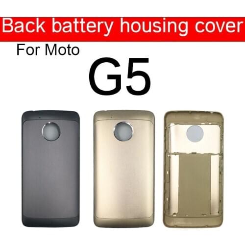 Back Battery Cover Housing For Motorola Moto G5 XT1685 XT1672 XT1670 XT1671 XT1676 XT1675 XT1677 Rear Battery Cover Case