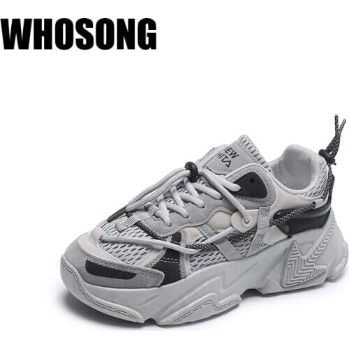 Women Sport Sneakers Female Slip On Platform Shoe Woman Brand Chunky Sneakers Ladies Mesh Casual Sneakers Soft Black Trainers