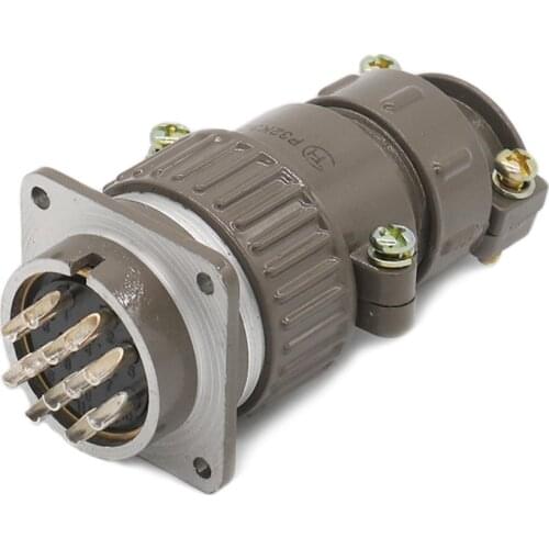ZHQCN P32K3Q/J3A 12Q 12A Aviation Female Plug Square Male Socket Gold Plated Industrial Device Power Waterproof 12 Pin Connector