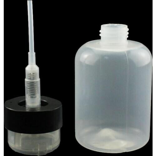 New Arrivals Plastic Remover Alcohol Clear Bottle 201 Ml Push Down Empty Pump Transparent Nail Polish Dispenser 1PC
