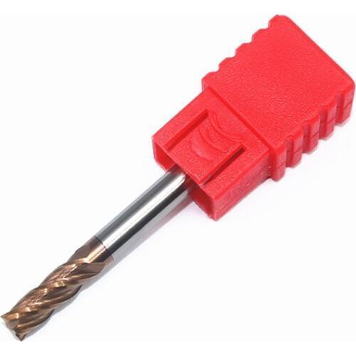 1PCS HRC60 4mm Solid Carbide Endmills ENDMILL D4X12LXD4X50L 4 Flute Standard Length Side milling Slotting Profiling face mill