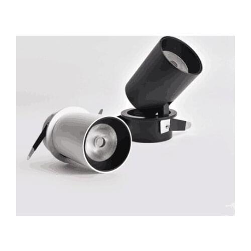 1PCS Foldable LED Ceiling Recessed Light 7W 12W LED Spot Lights Living room TV background wall Aisle Ceiling COB Downlight