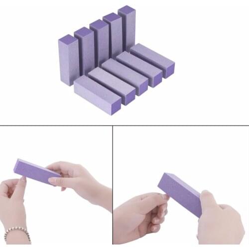10pcs Buffer Acrylic Nail Art Sanding Block Files Newest Women Nail Polish Makeup Beauty Tools Nail File Sanding Equippment