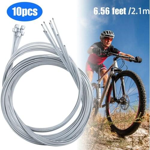 10Pcs Bicycle Shift Cables Mountain Road Bike Shift Inner Cable Stainless Steel Derailleur Cable Bike Accessorie